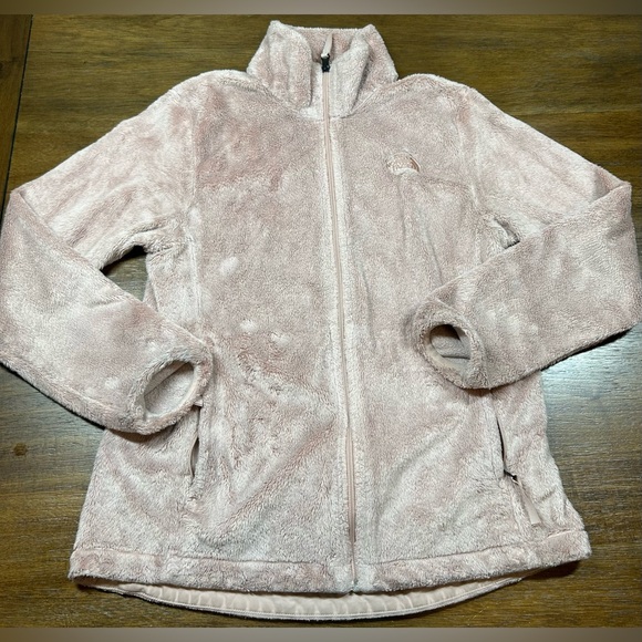 The North Face Women’s Size M Fuzzy Light Pink Full Zip Jacket - Picture 1 of 5